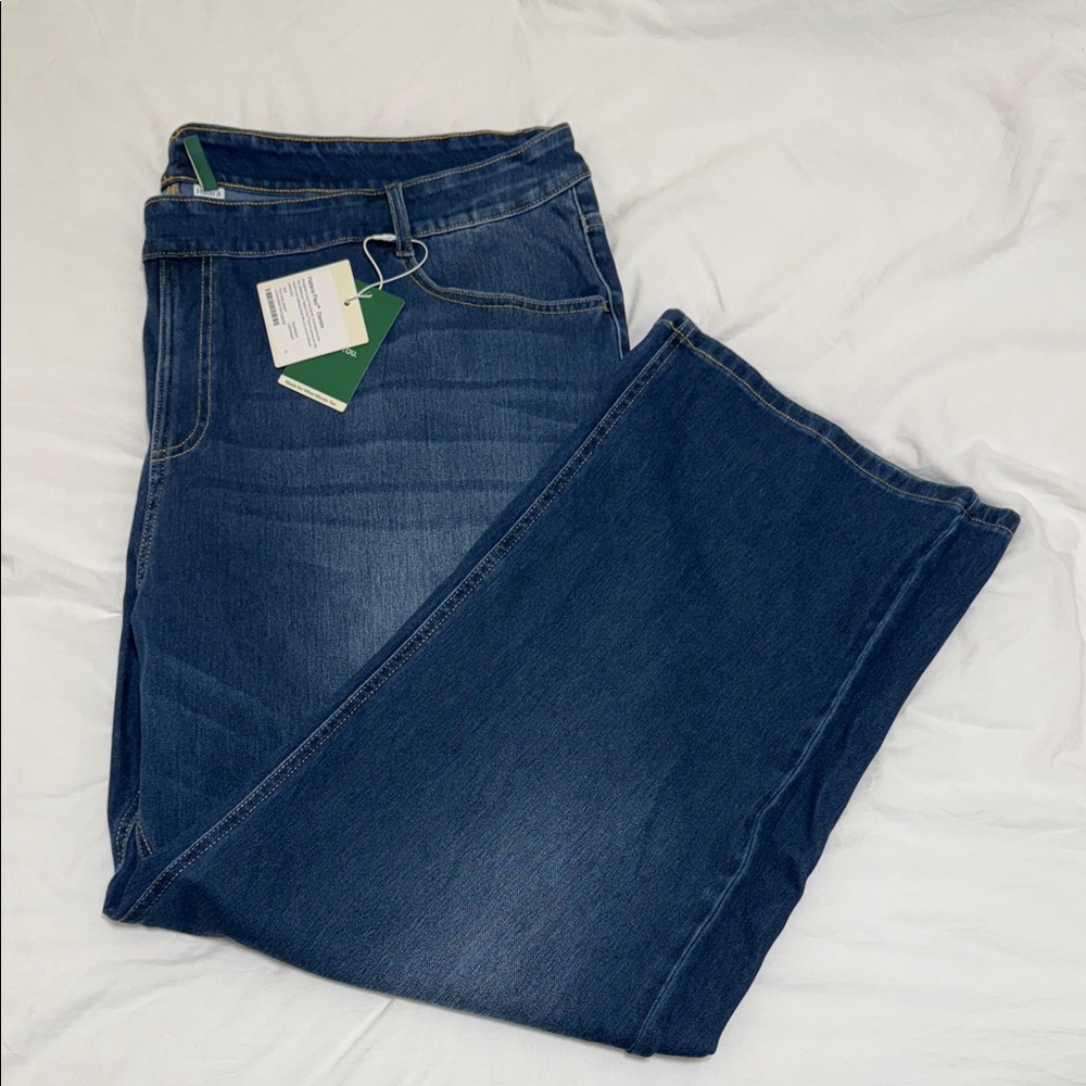 HALARA Dark Blue Flare Jeans